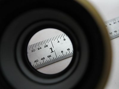 OPTICAL MICROSCOPE PART DMR LEICA LENS MOUNTED IN BRASS OPTICS AS IS BIN#D2-P-15