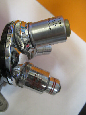 Bausch & Lomb Tubus Nosepiece + Objectives Microscope Part