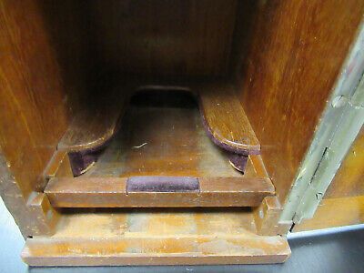 EMPTY SEIBERT GERMANY WOOD CABINET 1800's MICROSCOPE PART AS PICTURED #TB-5