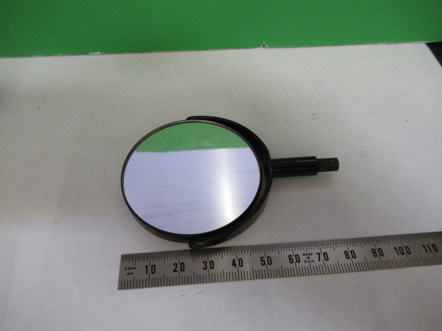 ANTIQUE MIRROR ASSEMBLY BAUSCH LOMB MICROSCOPE PART AS PICTURED X3-B-102