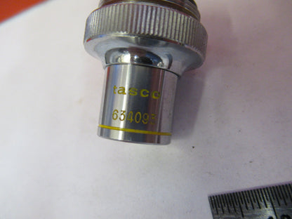 TASCO JAPAN 5X OBJECTIVE LENS OPTICS MICROSCOPE PART AS PICTURED &Q3-B-59