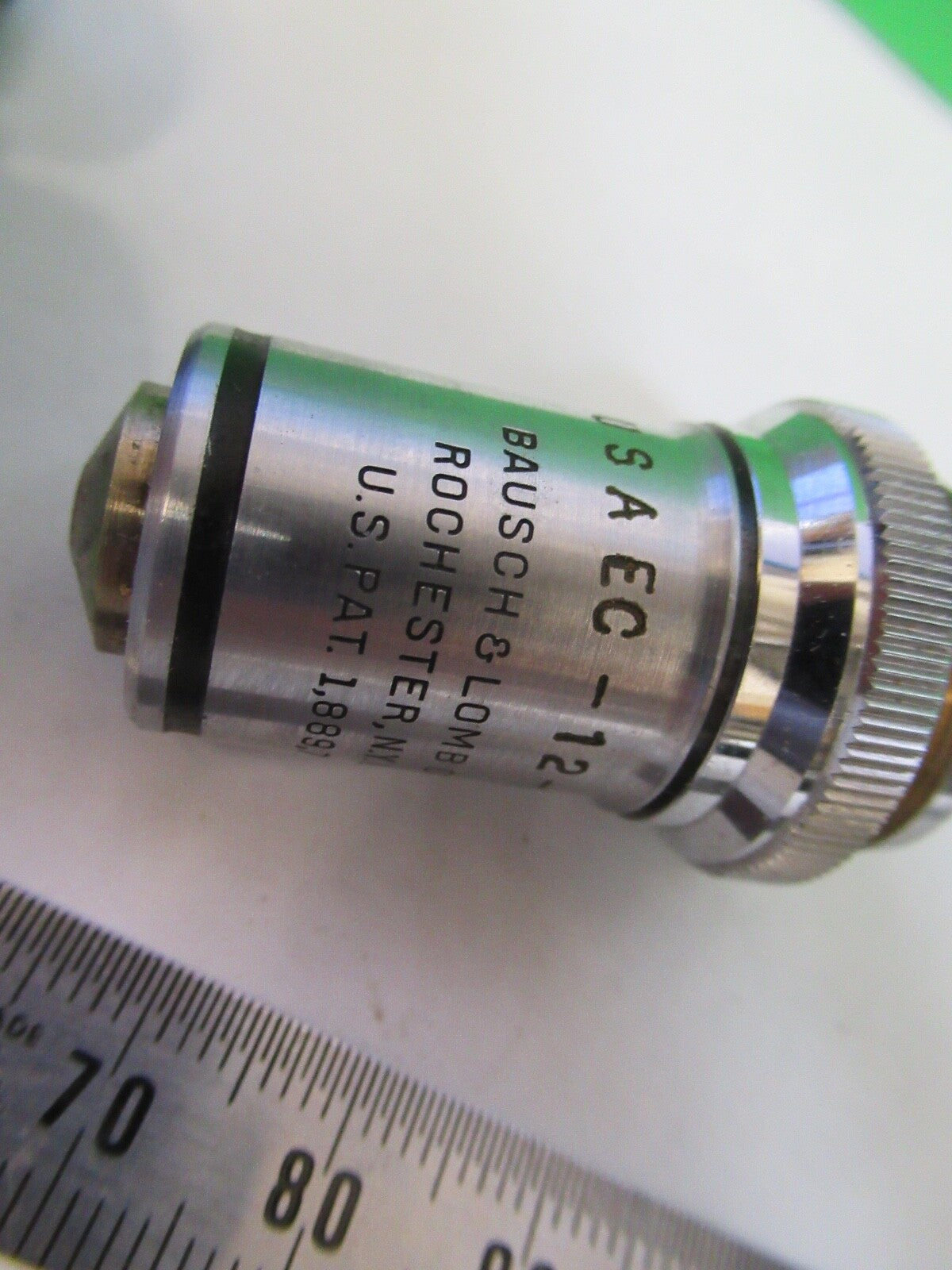 LOT OBJECTIVES BAUSCH LOMB SPENCER MICROSCOPE PART AS PICTURED Q7-B-39