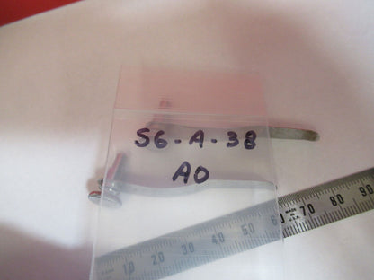 ANTIQUE AMERICAN OPTICS PAIR of CLIPS STAGE MICROSCOPE PART AS PICTURED S6-A-38