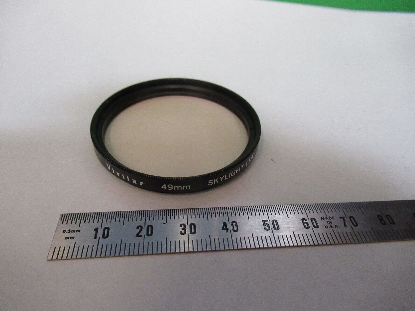 CAMERA LENS COVER FILTER VIVITAR SKYLIGHT 1A 49mm AS PICTURED R2-A-113