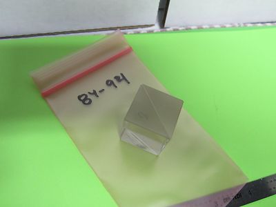 OPTICAL BEAM SPLITTER [chipped on corner] LASER OPTICS BIN#8Y-94