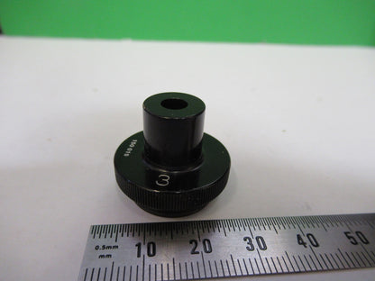 CARL ZEISS JENA 3X GERMANY OBJECTIVE LENS MICROSCOPE PART AS PICTURED U9-A-15