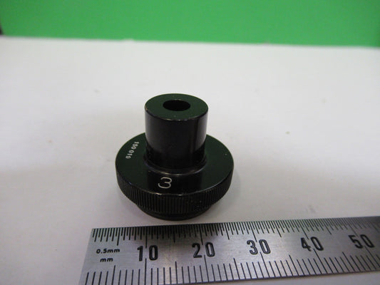 CARL ZEISS JENA 3X GERMANY OBJECTIVE LENS MICROSCOPE PART AS PICTURED U9-A-15