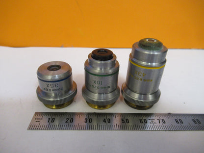 LOT BAUSCH LOMB OBJECTIVES OPTICS MICROSCOPE PART AS PICTURED S4-B-36