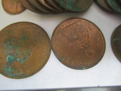 Large Collection Coins Assortment Copper Unknown