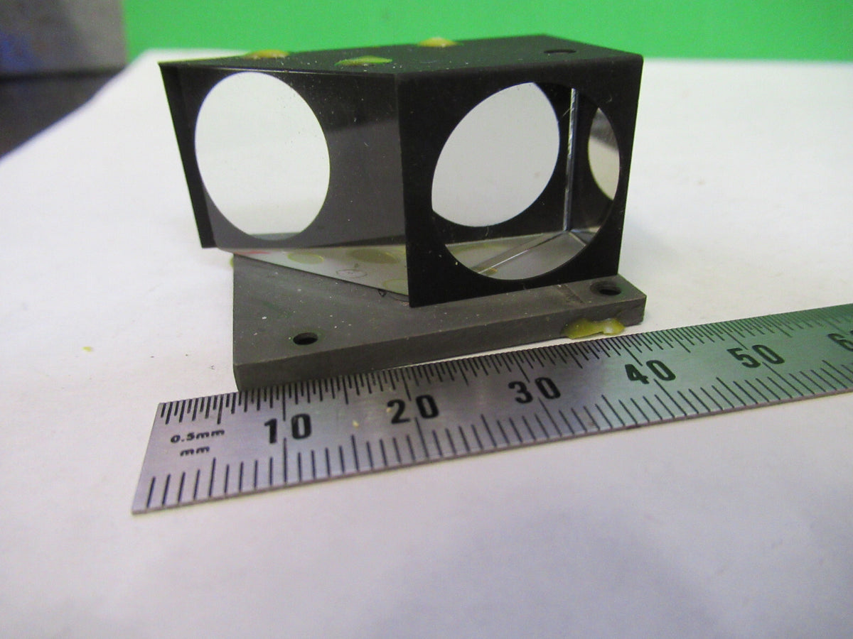 BAUSCH LOMB GLASS PRISM HEAD OPTICS MICROSCOPE PART AS PICTURED S7-A-55