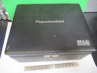 EMPTY WILD HEERBURGG PHASENKONTRAST BOX MICROSCOPE PART AS PICTURED &Z8-A-45