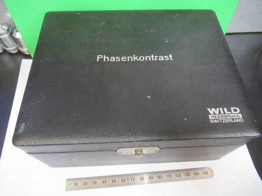 EMPTY WILD HEERBURGG PHASENKONTRAST BOX MICROSCOPE PART AS PICTURED &Z8-A-45
