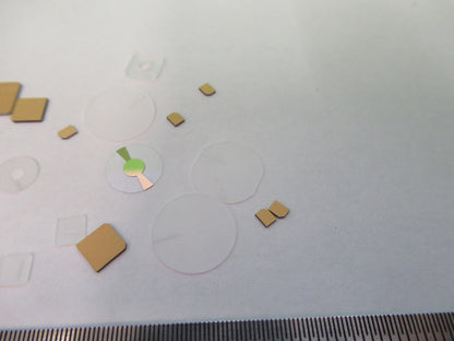 Lot Blanks Piezoelectric Quartz Crystal X-y-cut Gold Coated Piezo Sensor