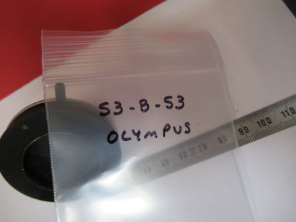 OLYMPUS JAPAN CONDENSER IRIS OPTICS MICROSCOPE PART AS PICTURED S3-B-53