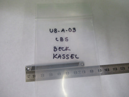ANTIQUE CBS KASSEL BECK GEAR RACK STEREO MICROSCOPE PART AS PICTURED U8-A-03