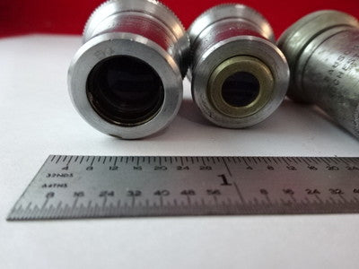 LOT 3 EA BAUSCH LOMB OBJECTIVES MICROSCOPE PART AS IS &2-A-24