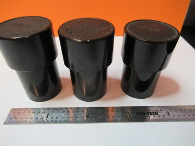 ANTIQUE LOT LEERE OBJEKTIVDOSEN MIKROSKOPTEIL WIE ABGEBILDET #7B-B-117