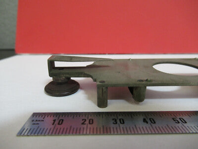 ANTIQUE BAUSCH LOMB RARE STAGE ASSEMBLY CLIPS MICROSCOPE PART AS PIC #sB7-A-01