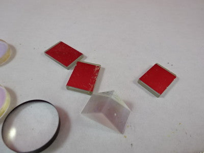 Optical Lot Prisms Lenses Lens Coated Etc Laser Optics B