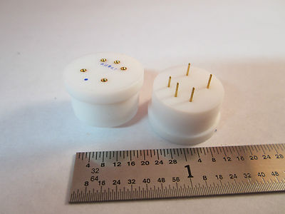 LOT 2 EA TEFLON AUGAT SOCKET FOR C HEADER TO PACKAGE COMPONENTS BIN#5M-24