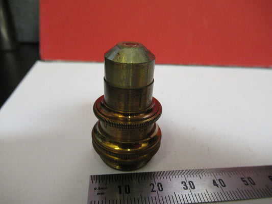 Antique Brass Bausch & Lomb 4mm Objective Microscope Part