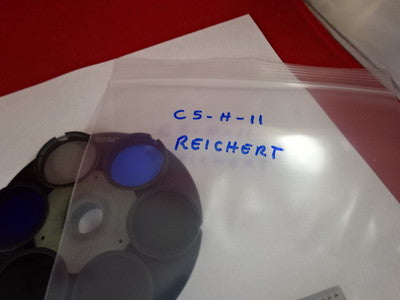 MICROSCOPE UNIVAR REICHERT LEICA FILTER 901040 WHEEL OPTICS AS IS B#C5-H-11