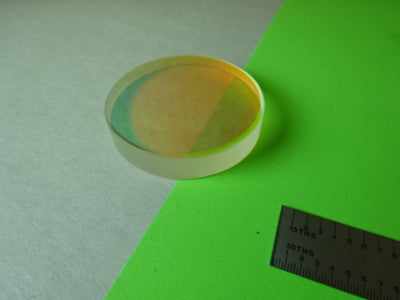 OPTICAL COATED FLAT GLASS LENS PART OPTICS #84-A-06