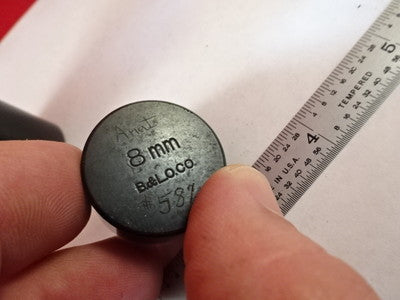 Lot 2 Ea Empty Microscope Objective Container Bausch & Lomb B