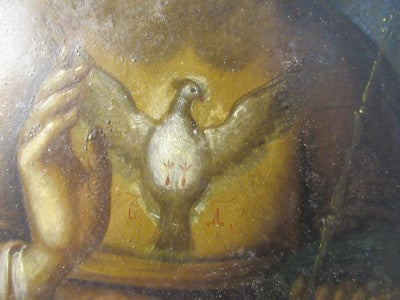 Orthodox Church Religious Painting Russia in Wood Panel Seraphim