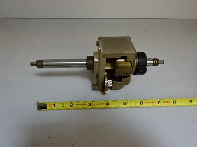 MICROSCOPE PART POLYVAR REICHERT LEICA STAGE MICROMETER ASSEMBLY AS IS #AL-04