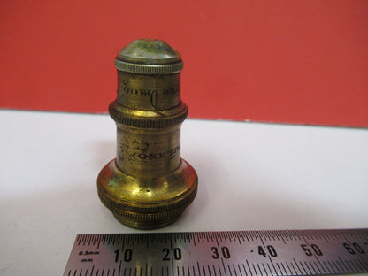 Antique Brass Koristka Italy Objective 8 Microscope Part