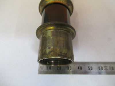 Antique Bausch & Lomb Tubus Brass Microscope Part Optics