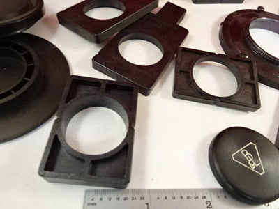 FOR PARTS MICROSCOPE PART LOT PLASTIC HOLDERS CAPS AS IS BIN#T1-B-10