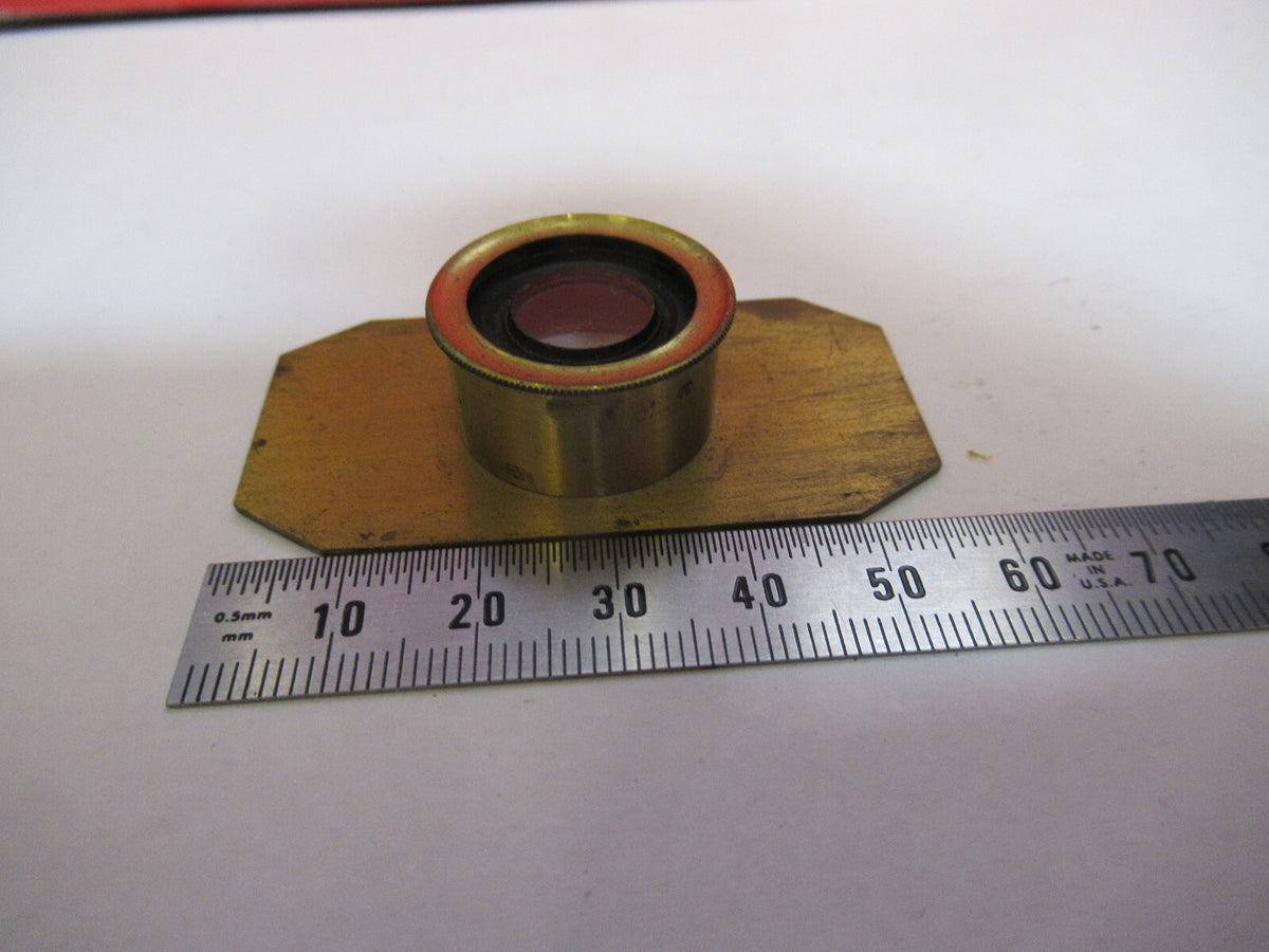 ANTIQUE BRASS COMPRESSORIUM STAGE LONDON MICROSCOPE PART AS PICTURED F8-A-42