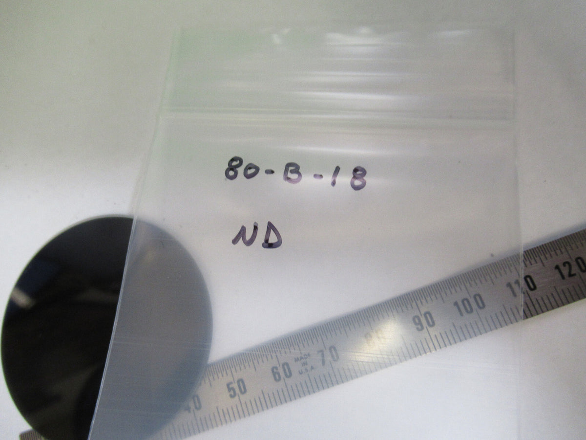 OPTICAL GLASS NEUTRAL DENSITY MIL SPEC LASER OPTICS FILTER AS PICTURED 80-B-18