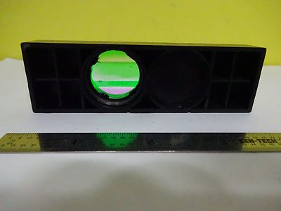 MICROSCOPE PART NIKON FILTER DICHROIC GREEN SLIDE OPTICS AS IS BIN#W5-21