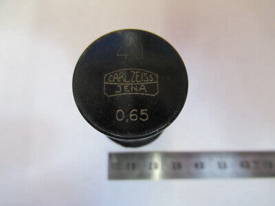ANTIQUE ZEISS EMPTY OBJECTIVE CANISTER MICROSCOPE PART AS PICTURED &P9-A-111