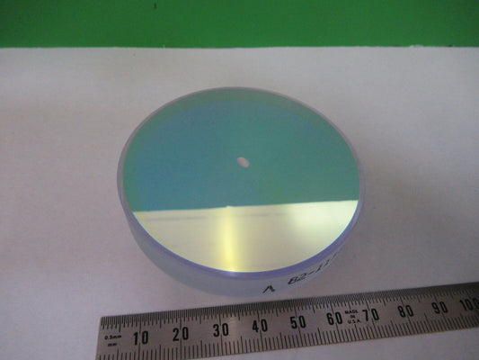 Optical Flat Fused silica Holed Laser Optics Dichroic Coated