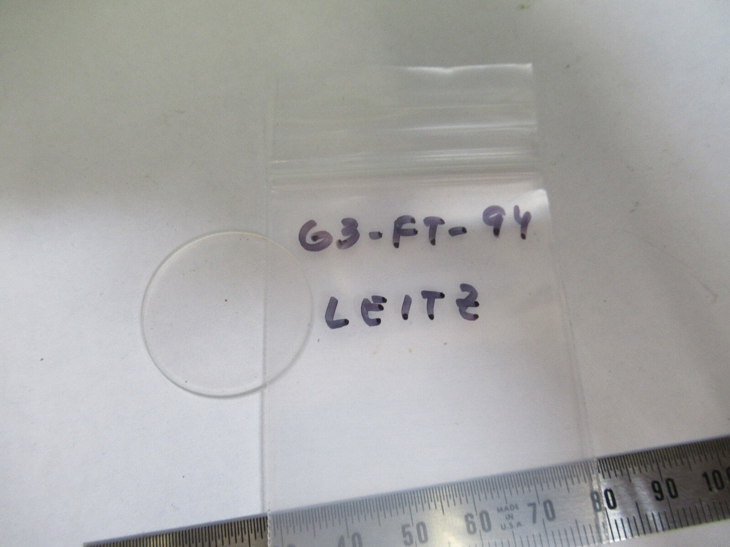 ANTIQUE LEITZ WETZLAR DIFFUSER FILTER GLASS MICROSCOPE PART AS PICTURED G3-FT-94