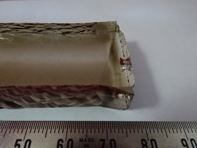 Slab Gamma Irradiated Smoky Synthetic Quartz Crystal Q-factor Sample