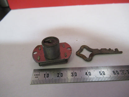 Nikon Japan Lock + Key Assembly for wood Microscope Box