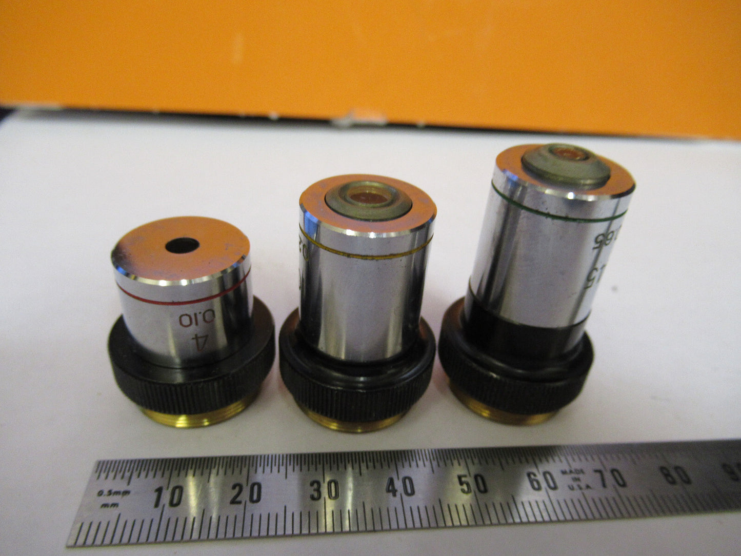 LOT WOLFE OBJECTIVE  LENS MICROSCOPE PART AS PICTURED Y1-A-57