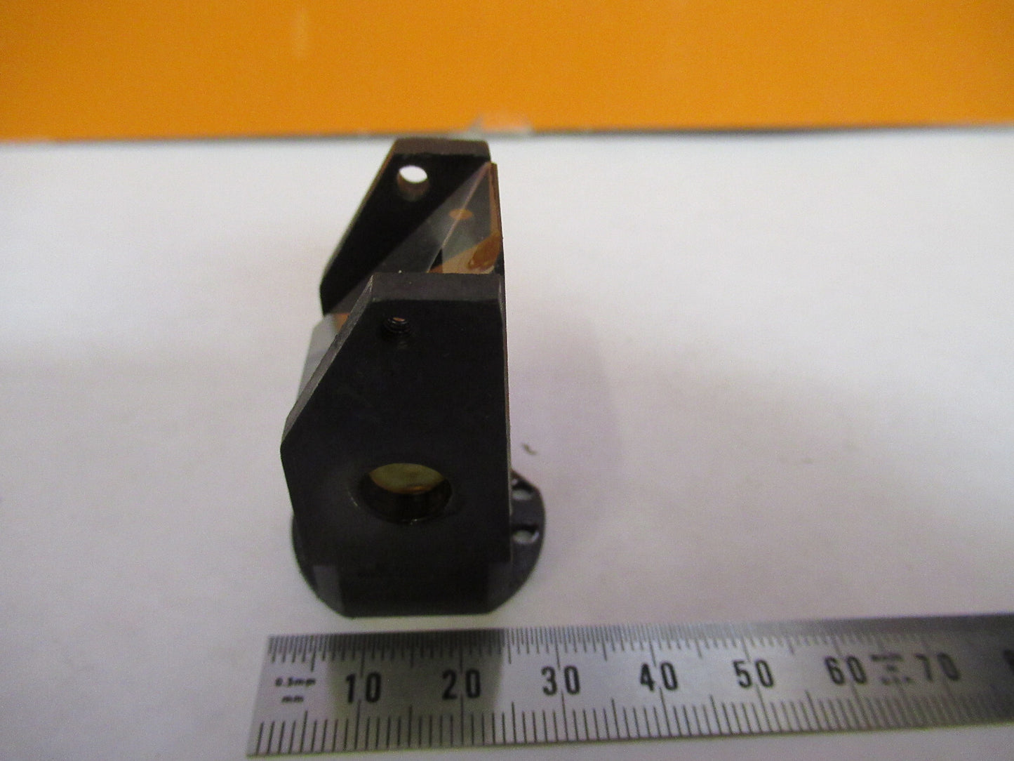 ANTIQUE BAUSCH LOMB PRISM HEAD OPTICS MICROSCOPE PART AS PICTURED 72-C-18