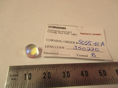 OPTICAL CORNING PL-CX LENS COATED LASER OPTICS AS PICTURED &66-A-100