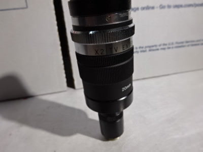 OPTICAL CAMERA + LENS EXTENDER ASSEMBLY LASER VIEWER OPTICS AS IS &96-21