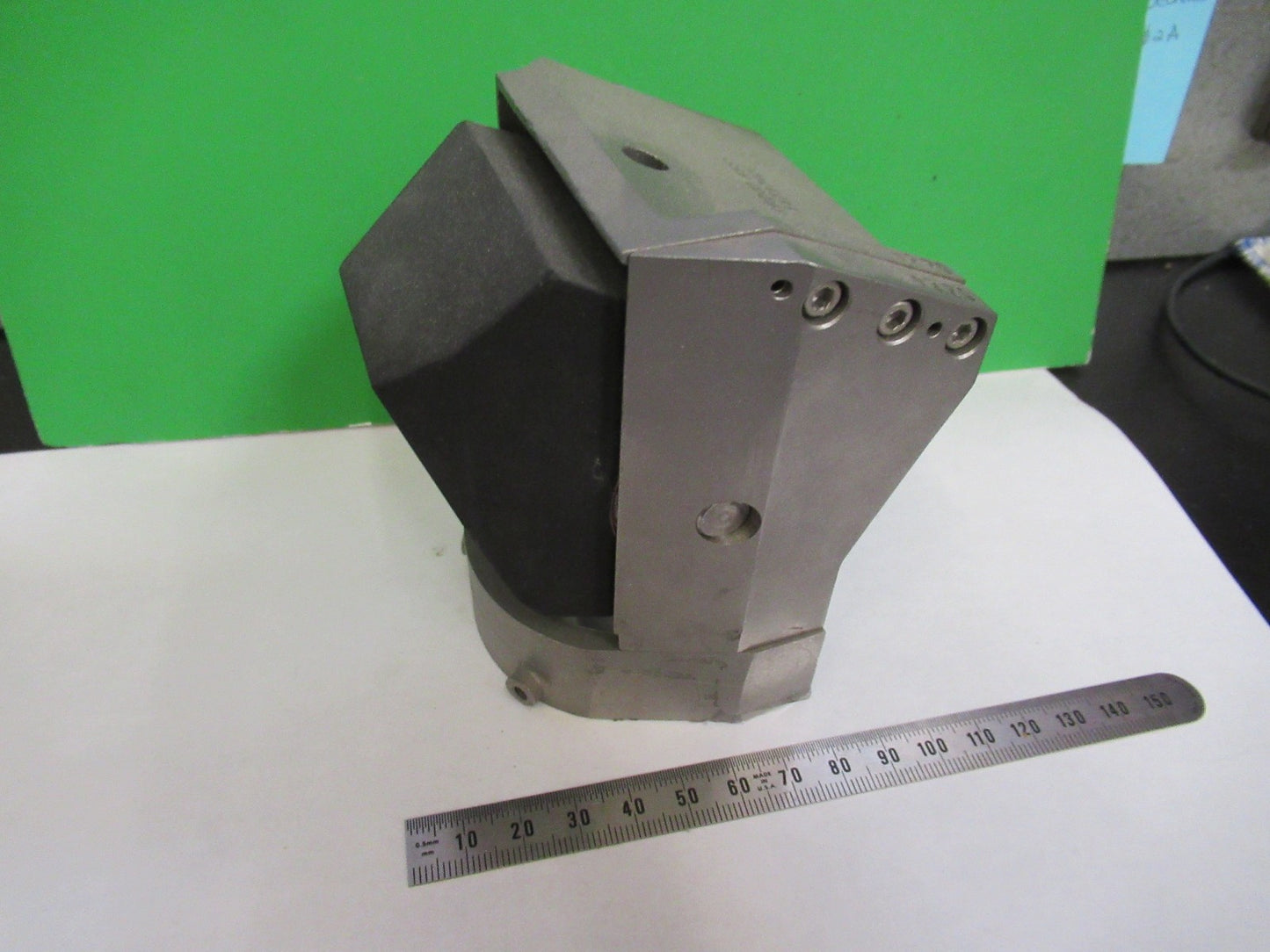 HUGE OPTICAL GLASS PRISM BEAM SPLITTER MIL SPEC HEAVY OPTICS AS PICTURED W3-C-31