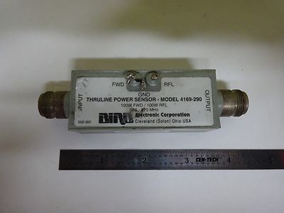 RF MICROWAVE FREQUENCY BIRD THRULINE POWER SENSOR 4169-290 AS IS BIN#X2-05