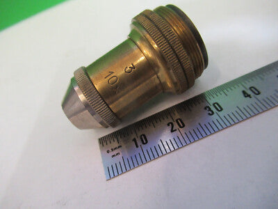 Antique Brass Reichert Austria Objective Microscope Part