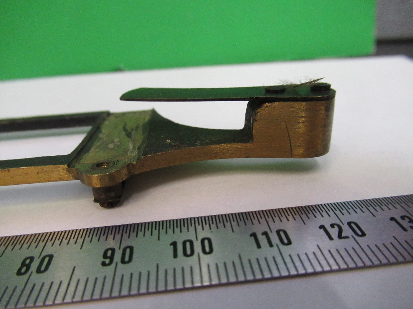 ANTIQUE BRASS BECK UK STAGE SPECIMEN MICROSCOPE PART AS PICTURED Y3-B-08