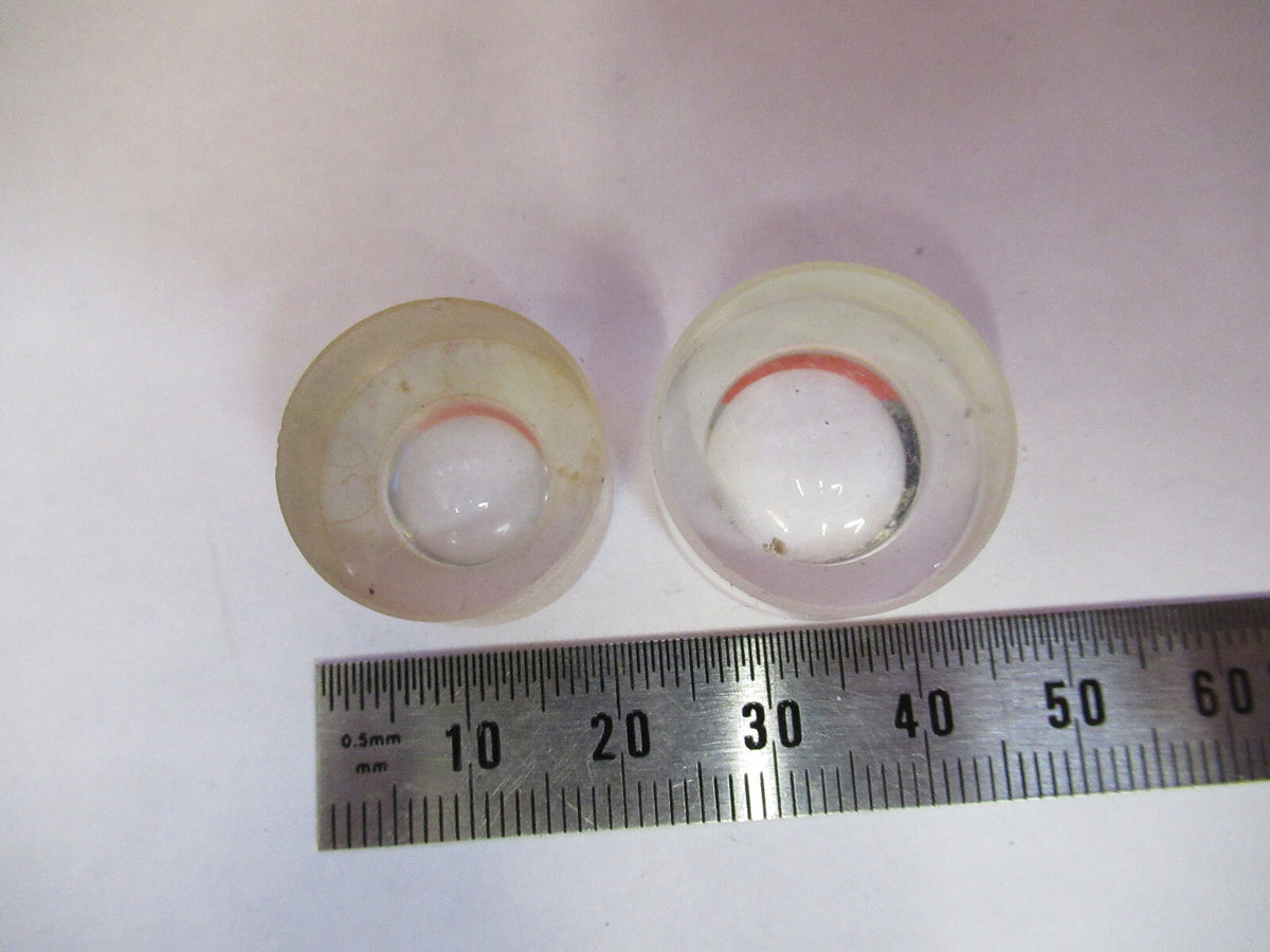 LOT 2ea OPTICAL GLASS LENS PLANO CONCAVE PL-CC OPTICS X3-B-56